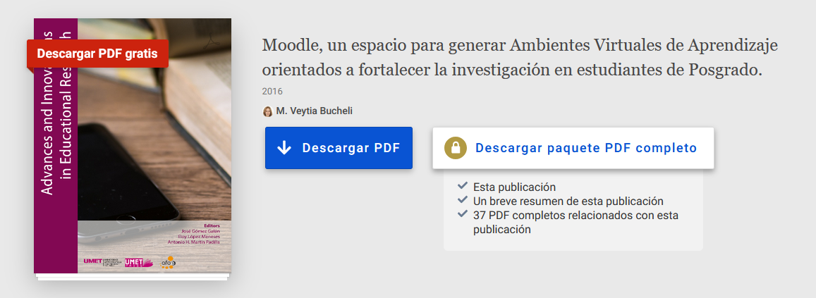 Moodle, un espacio para generar Ambientes Virtuales de Aprendizaje orientados a fortalecer la investigación en estudiantes de Posgrado